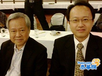 泰国广肇商会的代表永远荣誉会长马灿利先生及副会长胡坚毅先生出席中国全国人大常委会通过之“两个决定”座谈会。