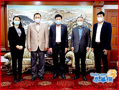 共推泰中友好合作 中总林楚钦主席等 欢迎中银（泰国）王宏伟行长一行