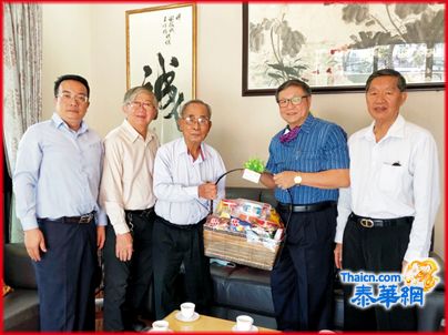 泰国惠来同乡会正副理事长方博仁荣建松坚胡清钦蔡文忠林学理等一行 敬向诸前辈领导林家平方炜谢振城方汉标郑惠中张华伦陈荣贵等贺年