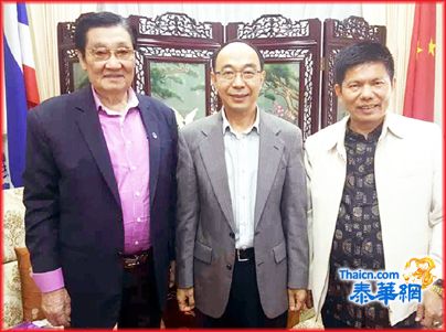 蔡义批会长、罗正豪副会长拜访中国驻清迈任义生总领事