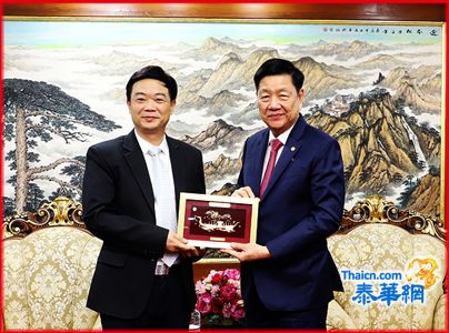 中国湖南省益阳市政府副主席李晓跃率团访问泰国中华总商会  主席林楚钦副主席李桂雄陈锡源蒋应初等热烈欢迎